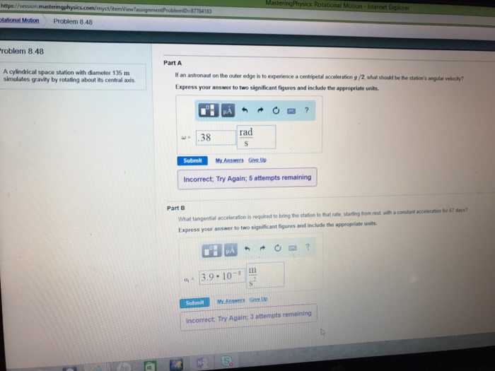Question: MasteringPhysics: Rotational Motion-Internet Explorer https myct/itemView? 87784183 lationl Moon ...