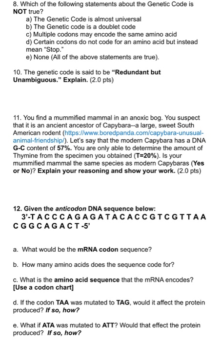 Question: I. Below is an illustration of a tiny portion of double stranded DNA a Pick a sugar molecule and ...