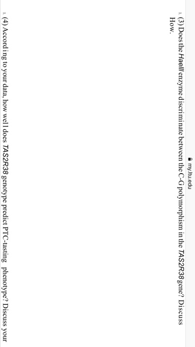 Question: 9 my.ltu.edu 1. ) How the methods of DNA typing used in this experiment differ from those used in...
