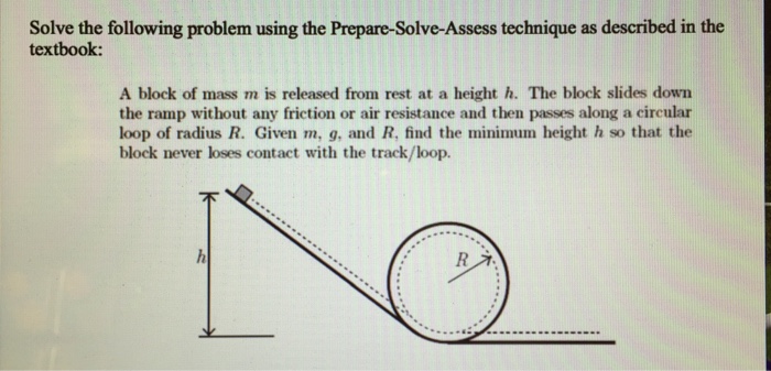Question: Solve the following problem using the Prepare-Solve-Assess technique as described in the textbook...