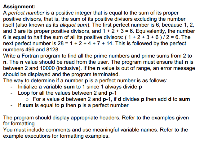 Homework help perfect numbers