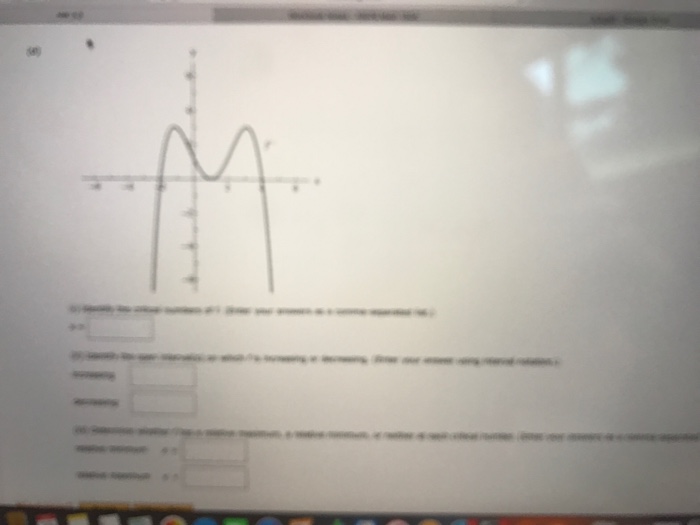 Question: Relative minimum, or neither at each critical number. (If an answer does not exist, enter DNE.) -...