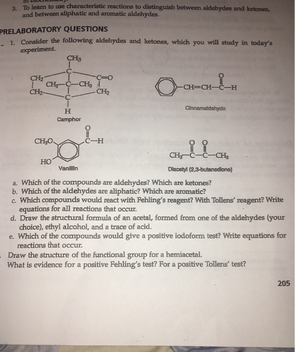 Consider The Following Aldehydes And Ketones, Whic...