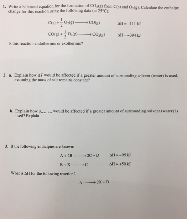 How to write formation equations picture