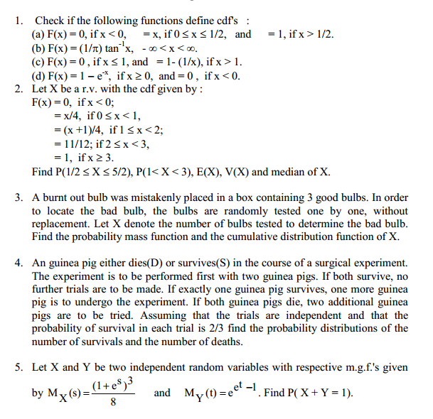 Help in statistics
