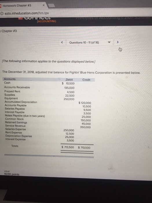 Accounting homework chapter 3 image