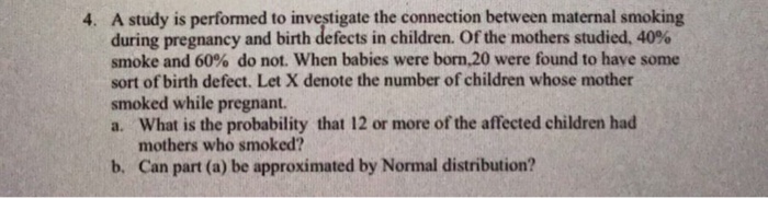 Solved: A Study Is Performed To Investigate The Connection ...