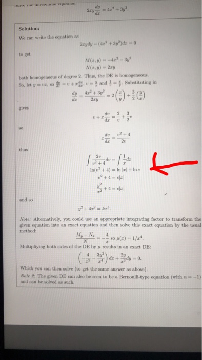 Question: Why we write ln(c)from where we put ln for yhe constantand why we add ln for “c”