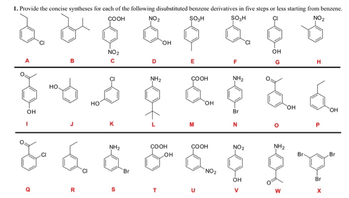 Solved: Provide The Concise Synthesis For Each Of The Foll... | Chegg.com