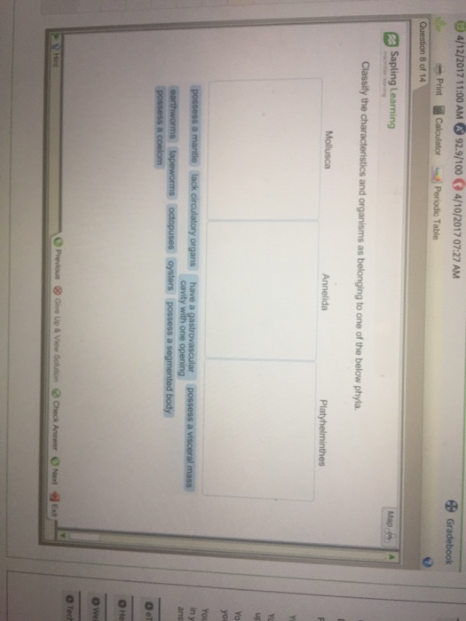 Question: 4/12/2017 11:00 AM 892.9/100 G 4/10/2017 o7:27 AM Gradebook Print Calculator Periodic Table m Que...