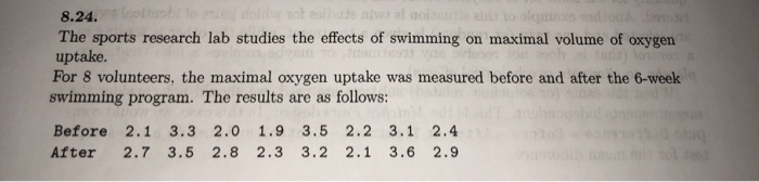 Question: Is there evidence that theswimming program has increased the maximal oxygen uptake?