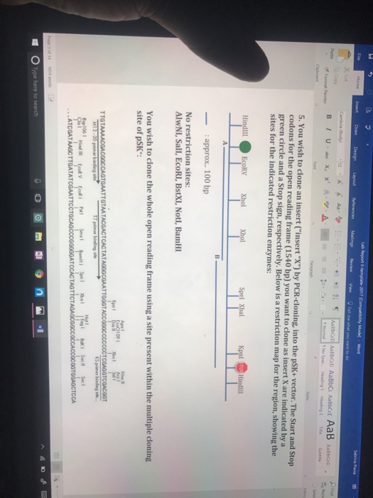 Question: Lab Report templar 2017 Compatibility Madal insert Draw Design Layout References Malings Review v...