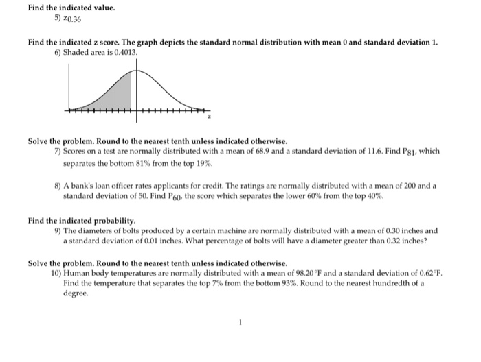 find-the-indicated-value-5-z0-36-the-standard-no-chegg