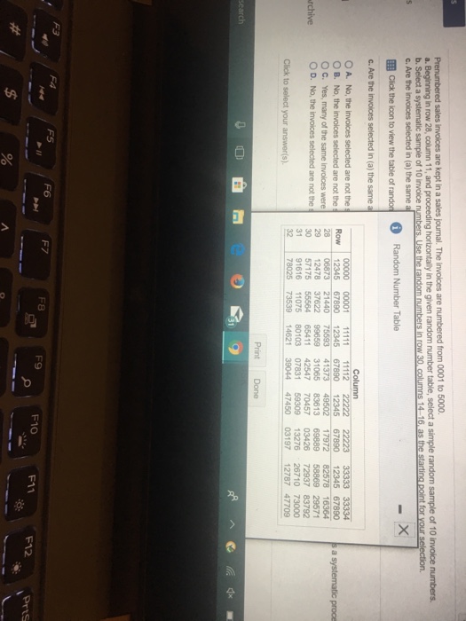 Question: Sales invoices are kept in a sales journal. The invoices are numbered from 0001 to 5000 a. Begini...