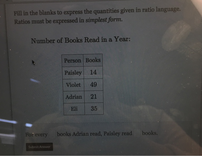 Solved Fill In The Blanks To Express The Quantities Given...
