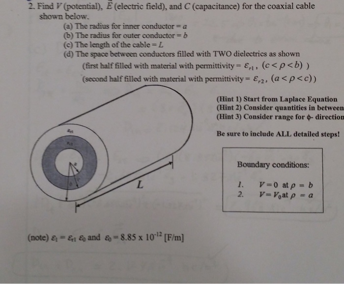 Solved Find V (potential), E Vector (electric Field), And...