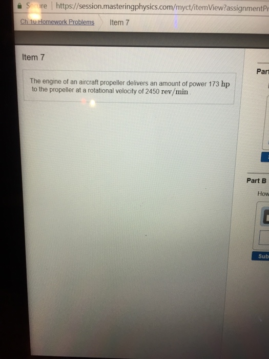 Question: 을 S re l https://session.masteringphysics.com/myct/itemView?assignmenth Ch 1u Homework Problems...