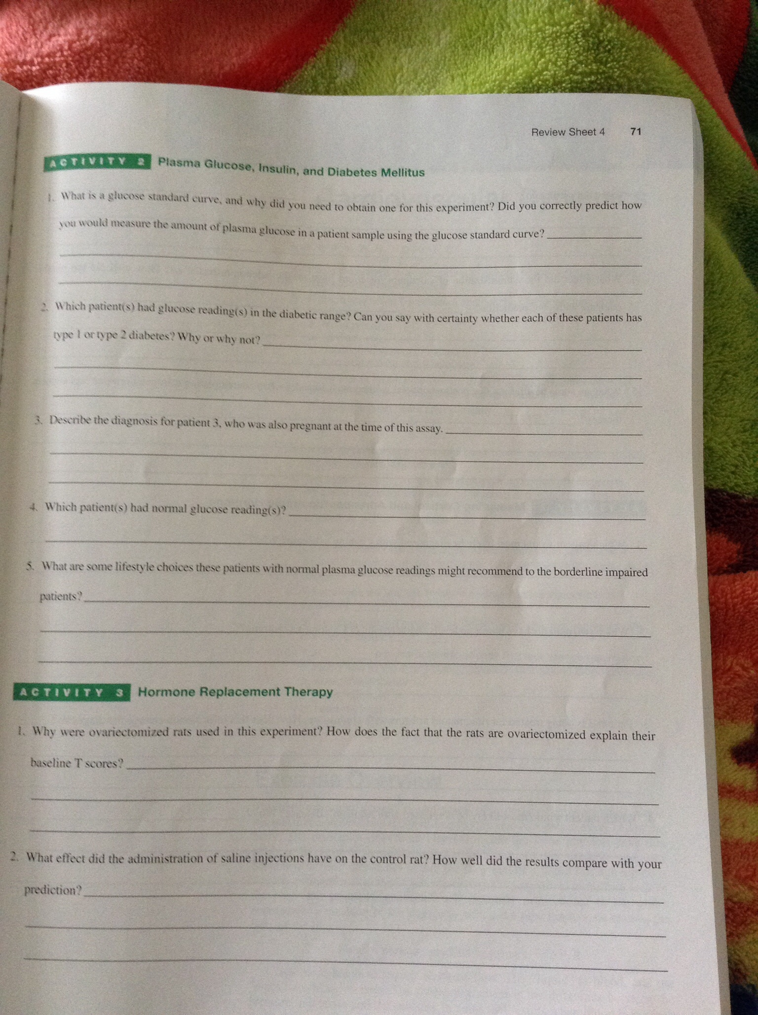 Physioex 9 exercise 5 cardiovascular dynamics review sheet