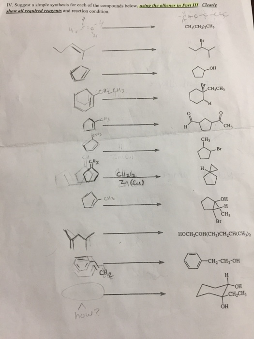 Question: Please help me!! The directions are to: develop a synthesis forthese compounds. Clearly show all...
