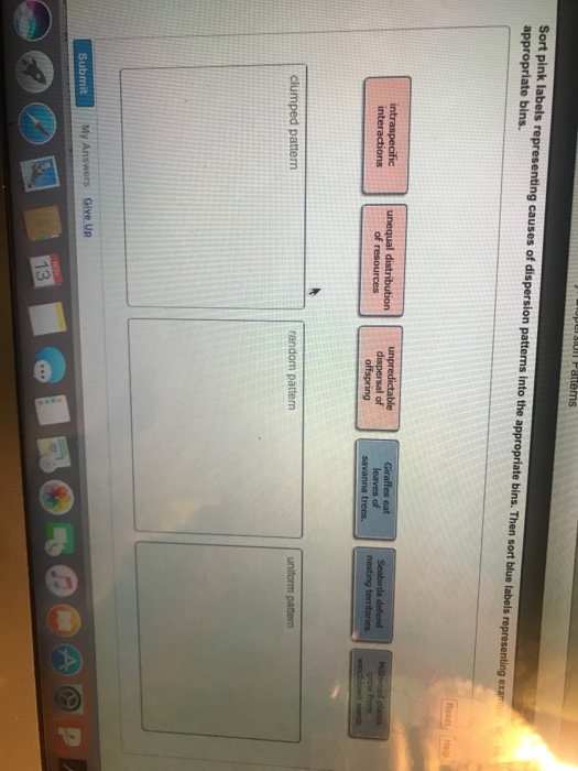 Question: Of of clumped pattern My