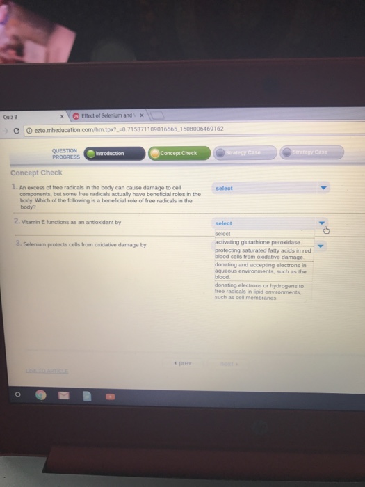Question: × Enect of Selenium and Quiz 8 C I ⓘ eztomteducation comhm.tpx?-071 5371109016565-15080064691 ...