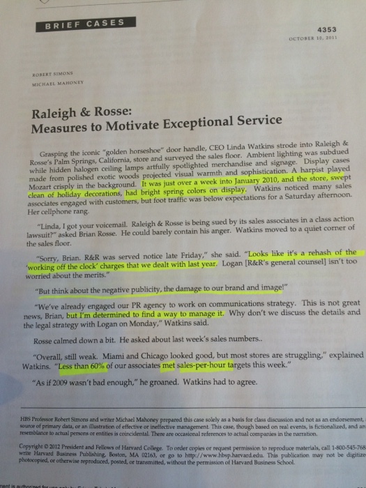 Raleigh rosse measures to motivate exceptional service essay 05 picture