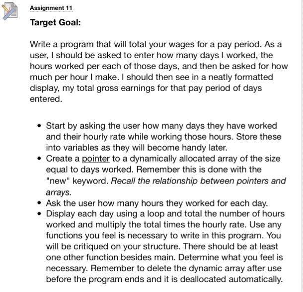 Solved Write A Program That Will Total Your Wages For A P...