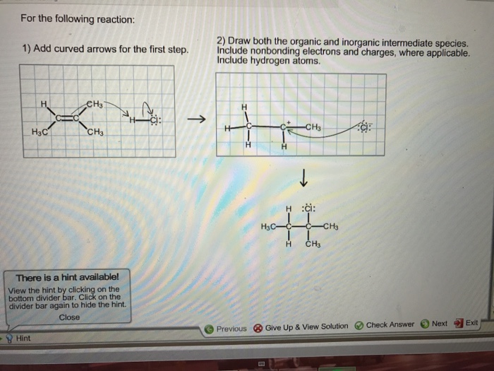 Solved For The Following Reaction 1) Add Curved Arrows F...