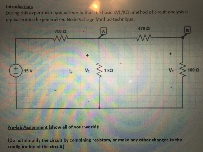 Solved Use KVL/KCL And Ohm's Law As Needed On The Given C...
