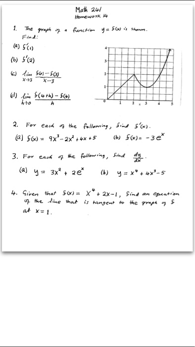 Solved: The Graph Of A Function Y = F(x) Is Shown. Find: F... | Chegg.com