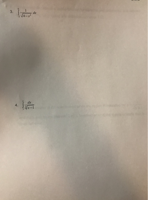 Question: Evaluate the following improper integrals using proper limit notation. Be sure to sta whether the...