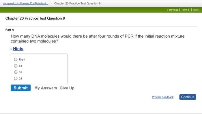Question: ROAST BEEF from Moose Homework! m 9 next Chapter 20 Practice Test Question 8 Part A Which of the ...