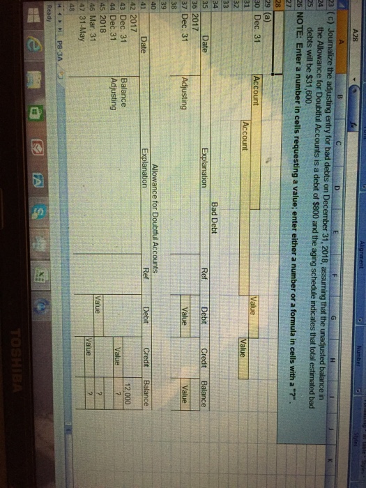 Question: E entries to record transactions related to bad debts 2 Presented below is an aging schedule for ...