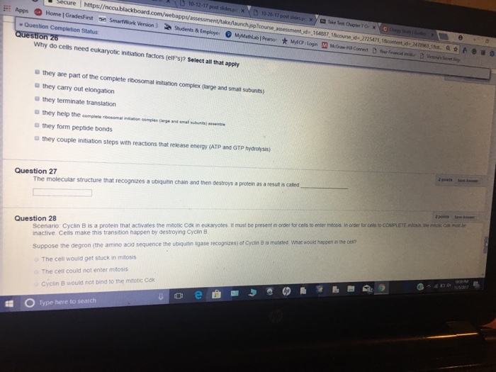 Question: 10-12-17 post sides.p xD Secure https//nccublackboard Home | Gradesfirst in SmartWork Version 3 1...