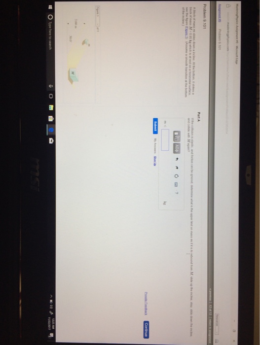 Question: 9.101 0 Type here to search