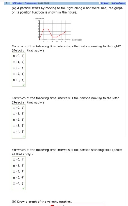 Solved: A Particle Starts By Moving To The Right Along A H... | Chegg.com