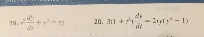 Question: Each DE in Problems 15-22 is a Bernoulli equation. In Problems 15-20 solve the given differential...