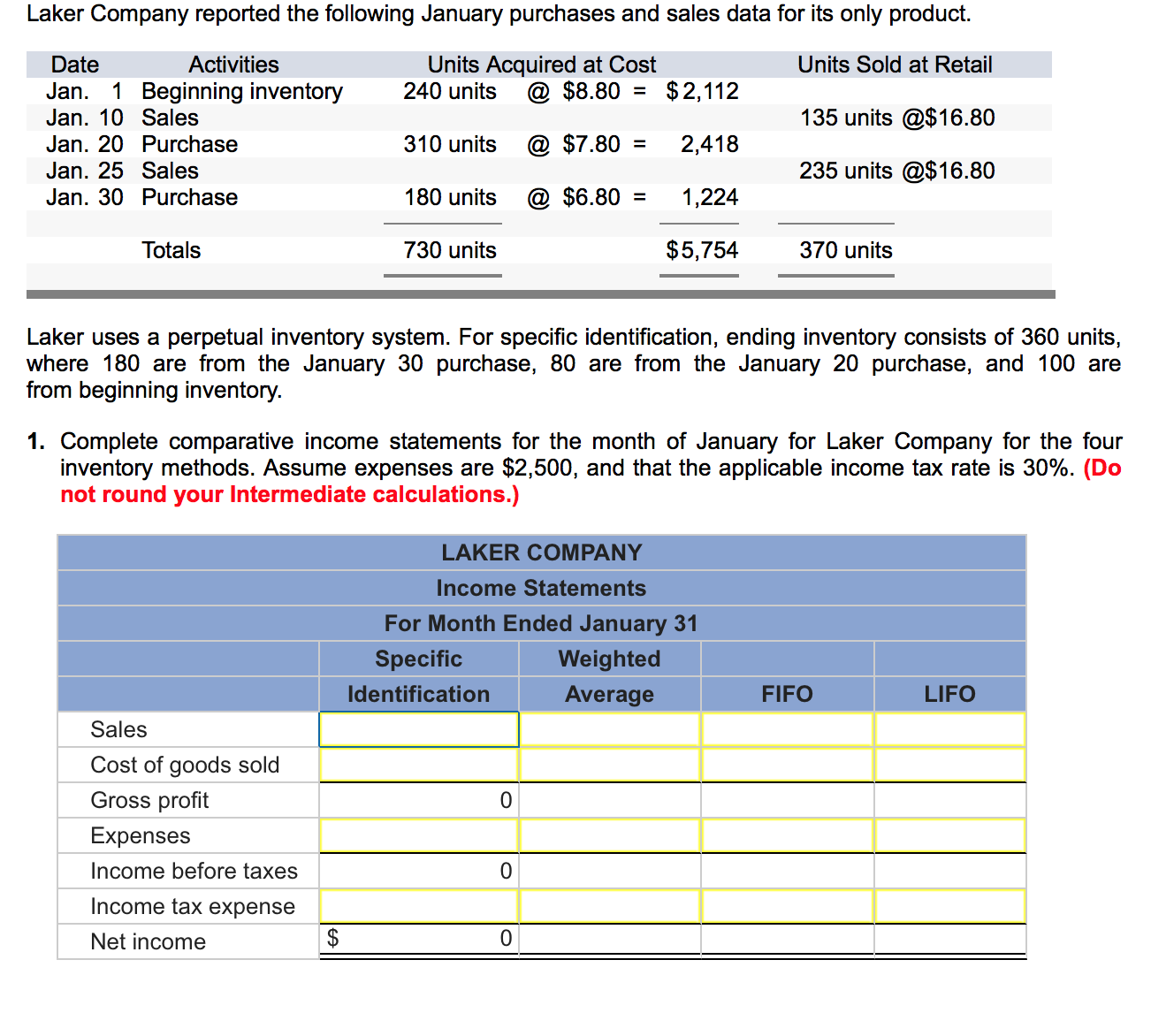 I need help with accounting homework