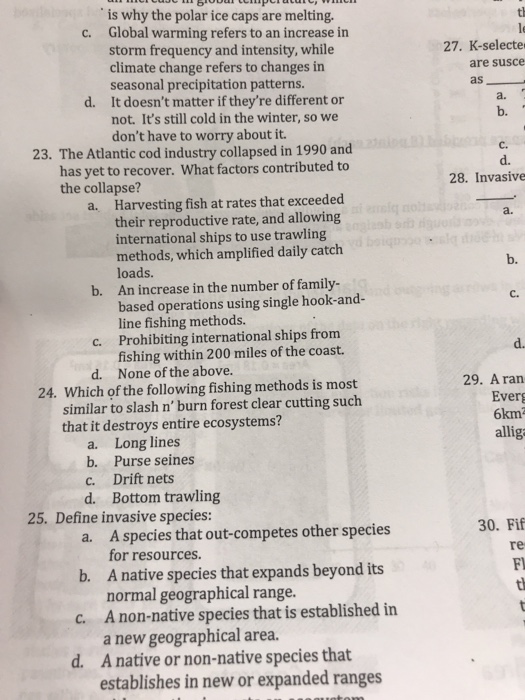 Question: American eel, an aquatic secondary consumer Shark, an aquatic tertiary consumer c. d. 14. Endocri...