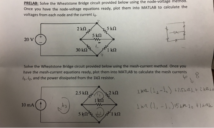 Solved Solve The Wheatstone Bridge Circuit Provided Below 6352