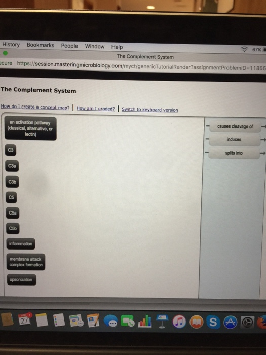 Question: 67% Bookmarks People Window Help The Complement System ://session masteringmicrobiology.com/myct/...