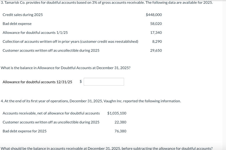 Solved What Is The Balance In Allowance For Doubtful Chegg