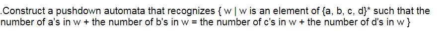 Solved Construct A Pushdown Automata That Recognizes W L W Chegg