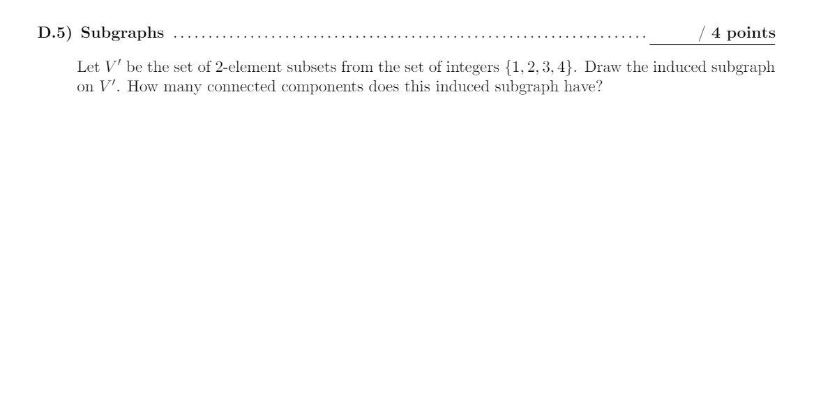 Solved Let G V E Be A Simple Graph Where The Vertex Set V Chegg