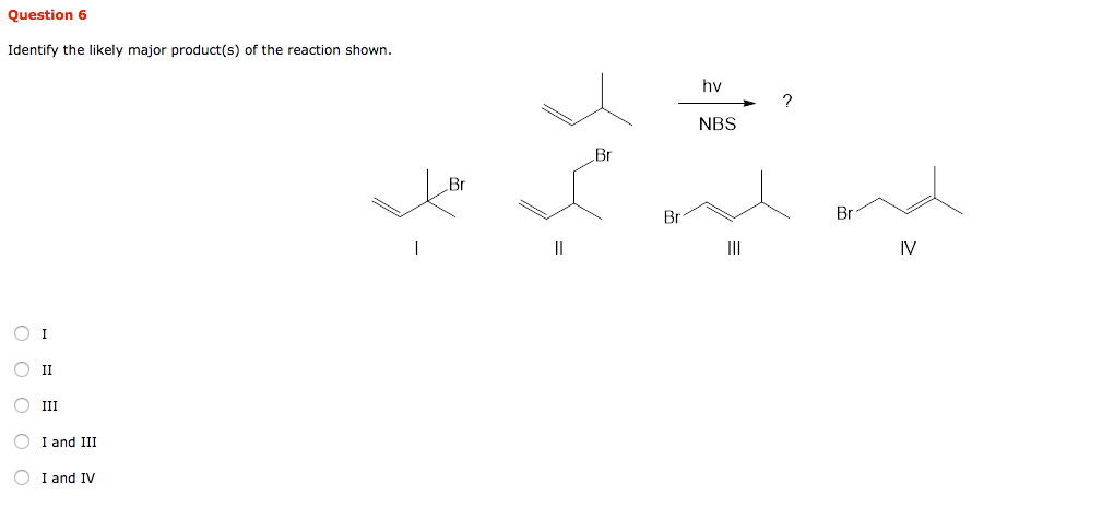 Solved Question Predict The Major Product S Of The Chegg