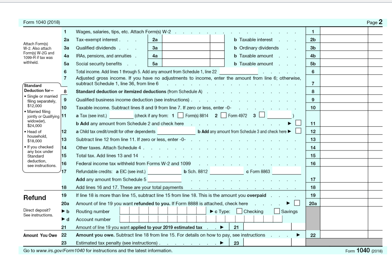 Form Line A And B Instructions