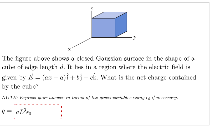 Solved Z Y The Figure Above Shows A Closed Gaussian Surface Chegg