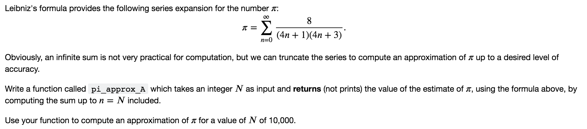 Solved Leibniz S Formula Provides The Following Series Chegg