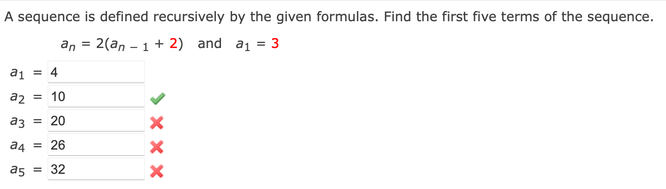 Solved A Sequence Is Defined Recursively By The Given Chegg