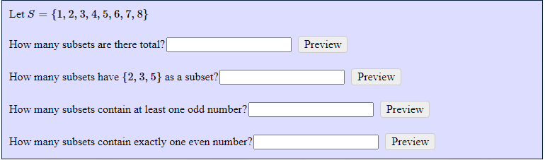 Solved Let S How Many Subsets Are Chegg